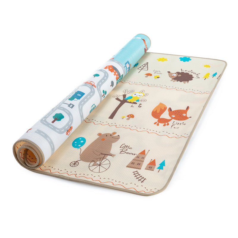 Covoras de joaca, Feedo, Reversibil, Impermeabil, Din spuma, Fara BPA, 180 x 180 x 1 cm, 0 luni+, Multicolor - gogobaby.ro
