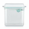 Recipient depozitare lapte praf, Feedo, 1700 ml, Capac etans, Din plastic, Fara BPA, Turcoaz