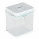 Recipient depozitare lapte praf, Feedo, 1700 ml, Capac etans, Din plastic, Fara BPA, Turcoaz
