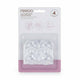 Set protectIi, Feedo, Pentru colturi ascutite, Usor de instalat, 3.6 x 3.6 x 2.7 cm, 4 bucati, Transparent