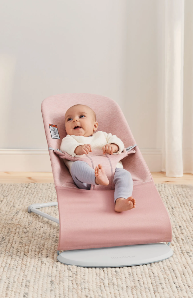 BabyBjorn - Balansoar Bliss Light Pink, 3D Jersey - gogobaby.ro