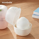 Biberon Anticolici Mombella Breast-Like, 210ml, Tetina M flux mediu, 100% Silicon, Ivory