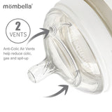Biberon Anticolici Mombella Breast-Like, 210ml, Tetina M flux mediu, PPSU, Ivory