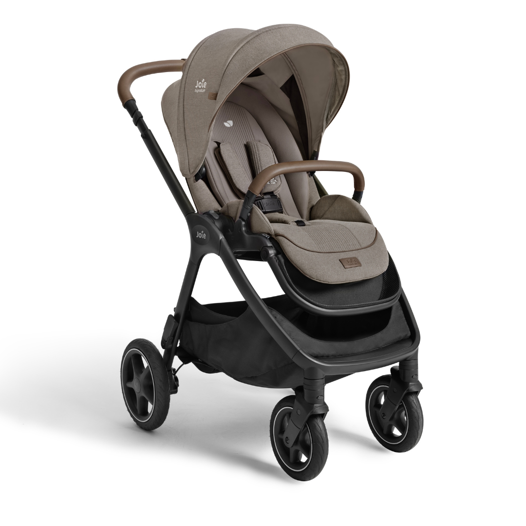 Joie - Carucior pentru copii multifunctional 3 in 1 Finiti Signature Maple (Carucior Finiti + Landou Ramble XL + scoica i-Snug 2)