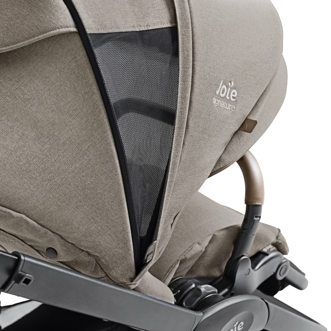 Joie - Carucior pentru copii multifunctional 3 in 1 Finiti Signature Maple (Carucior Finiti + Landou Ramble XL + scoica i-Snug 2)