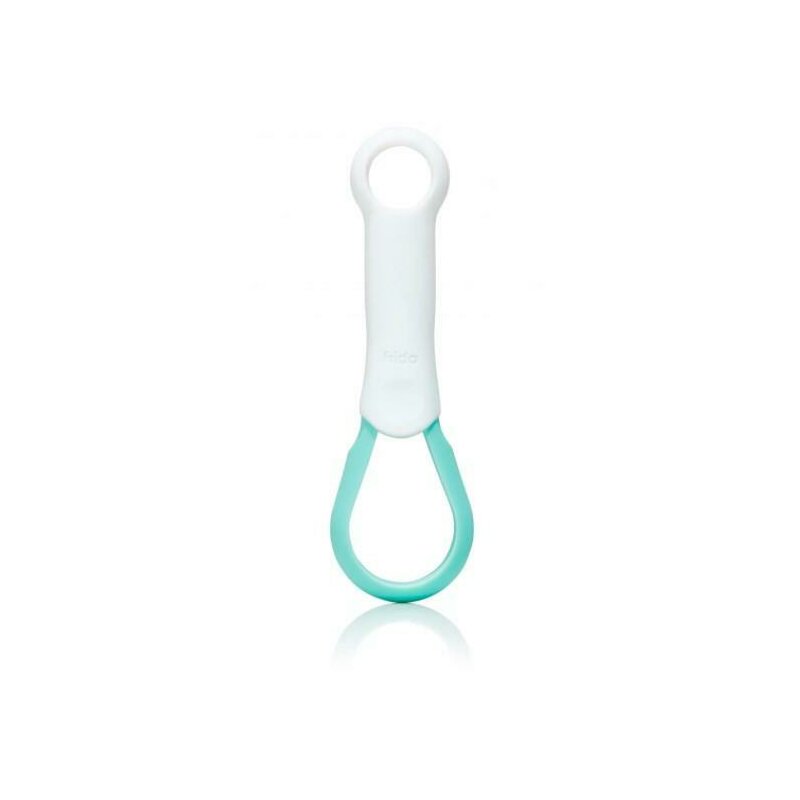 Foarfecuta pentru unghii , Fridababy, Easy Grip, Ergonomica, Cu varf rotunjit, Maner antialunecare, Cu husa de protectie, 0 luni+, Otel inoxidabil, Fara BPA, Verde/Turquoise - gogobaby.ro