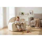Fotoliu din burete, Bubaba, Bunny, Pentru copii, 9 luni-5 ani, White