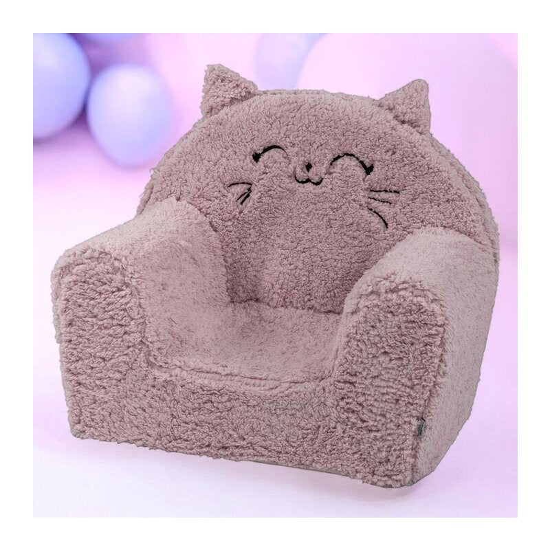 Fotoliu din burete, Bubaba, Cozy Kitty, Pentru copii, 9 luni-5 ani, Pink - gogobaby.ro