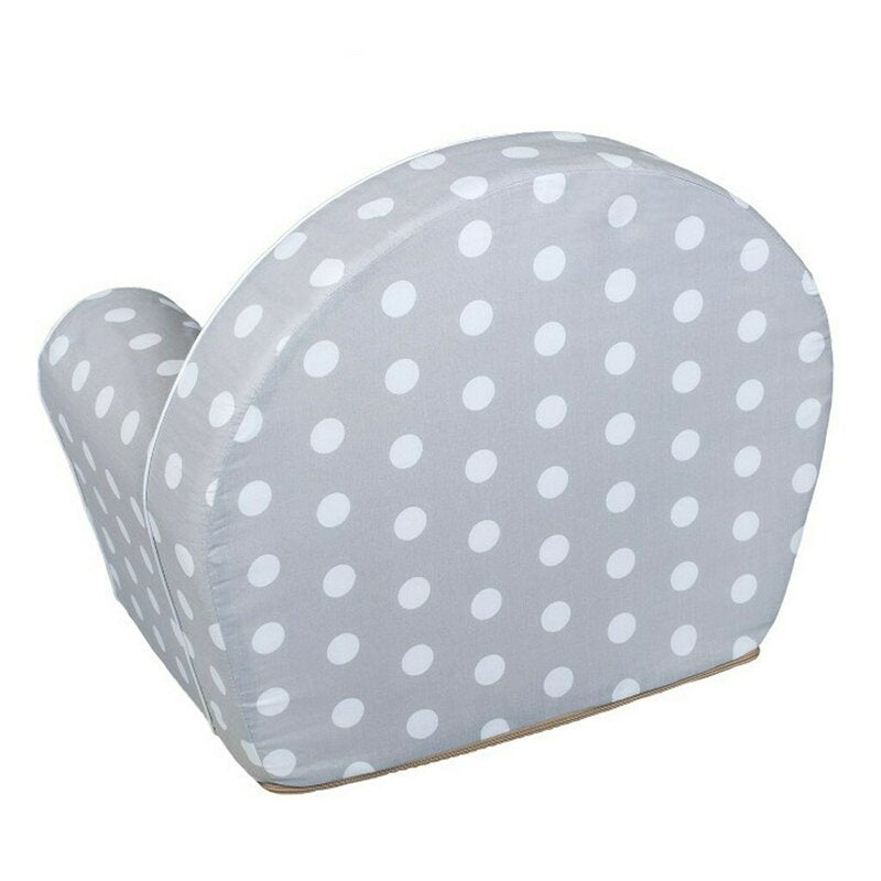 Fotoliu din burete, New Baby, Pentru copii, 42x53, Din spuma, Cu husa din bumbac, 9 luni - 5 ani, Zebra Grey