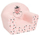 Fotoliu din burete, New Baby, Pinneaple, Pentru copii, 9 luni - 5 ani, Cu Husa detasabila, Pink