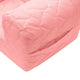 Fotoliu din burete, New Baby, Hearts, Pentru copii, Cu buzunar lateral, Din tesatura de catifea, Cu Husa detasabila, Din materiale certificate Oeko Tex Standard 100, 9 luni - 5 ani, Pink