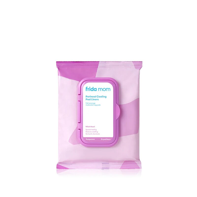 Set 24 servetele umede perineale, Frida Mom, Cu efect de calmare, Pentru perioada postpartum, Vindeca si curata zona intima, Fara ingrediente chimice, Alb - gogobaby.ro