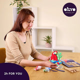 Set pictura 3D cu argila usoara, Nature - Macaw