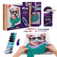 Set pictura si modelare 3D cu argila usoara, 30*40 cm - Fashion Corgi