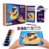 Set pictura cu argila usoara, 29*29 cm - - Capybara