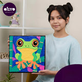 Set pictura cu argila usoara, 29*29 cm - Frog