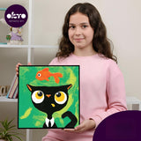 Set pictura cu argila usoara, 29*29 cm - Black Cat