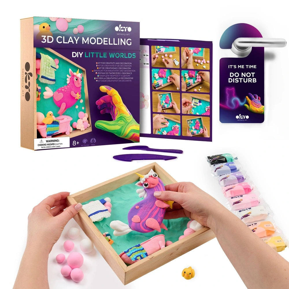 Set creatie Wood & Craft - Little Worlds, 21*21cm - Unicorn