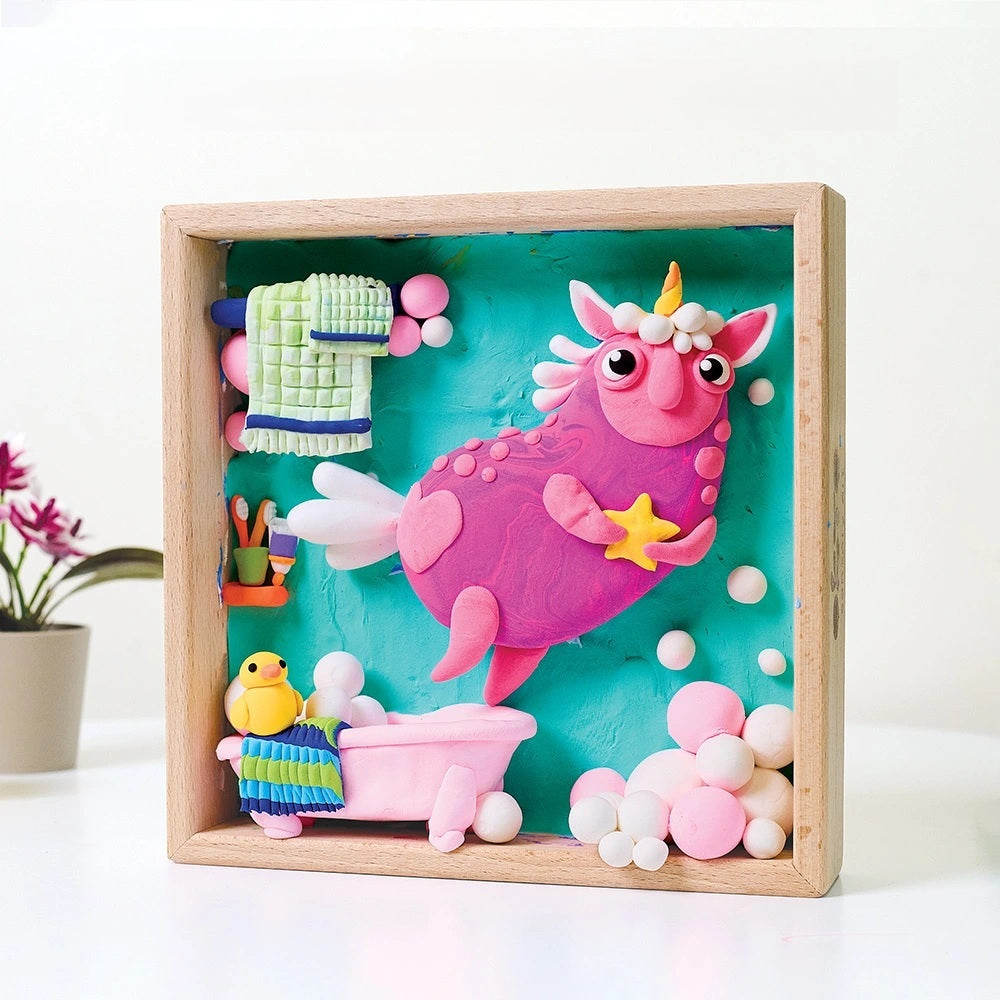 Set creatie Wood & Craft - Little Worlds, 21*21cm - Unicorn