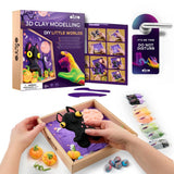 Set creatie Wood & Craft - Little Worlds, 21*21cm - Ghost Cat