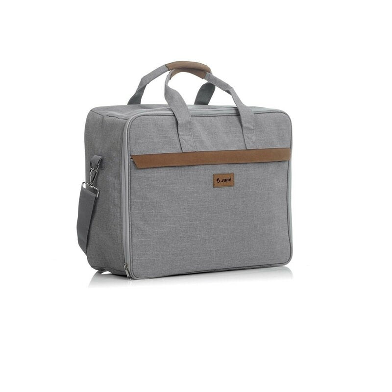 Geanta de voiaj spital, Jane, Cu compartiment impermeabil 41 x 50 x 7 cm, Dim Grey - gogobaby.ro