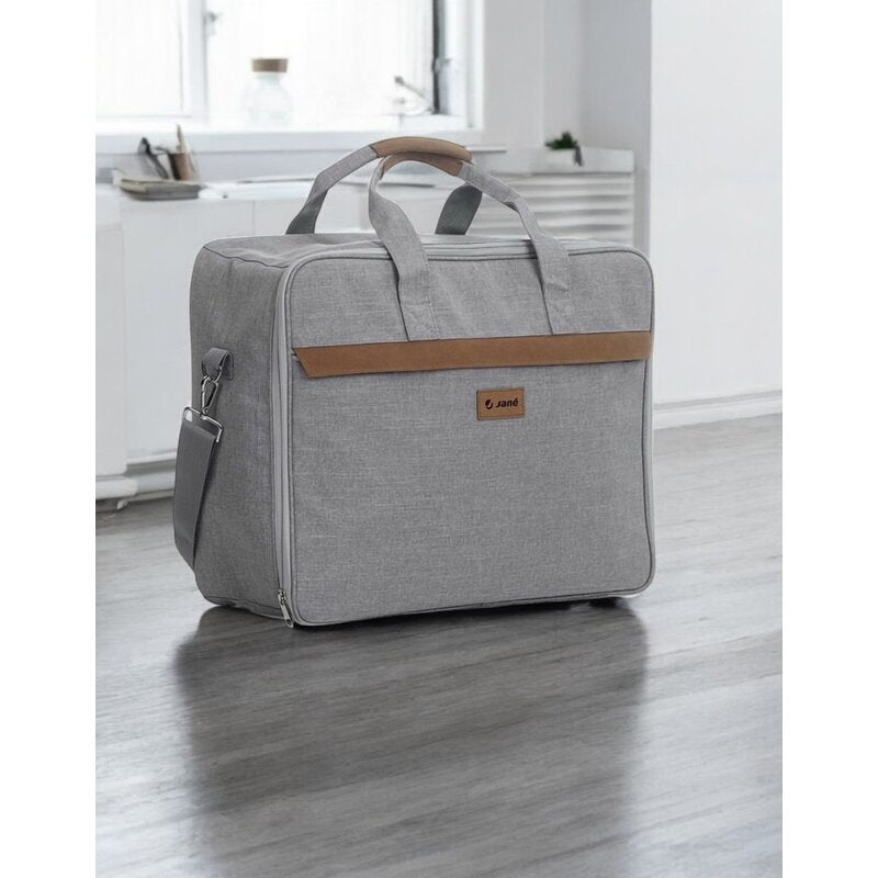 Geanta de voiaj spital, Jane, Cu compartiment impermeabil 41 x 50 x 7 cm, Dim Grey - gogobaby.ro