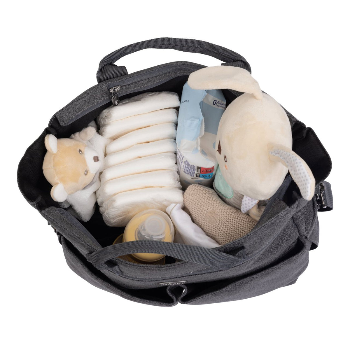 Geanta multifunctionala pentru carucior Chicco Bellagio, Black Satin, 0luni+ - gogobaby.ro