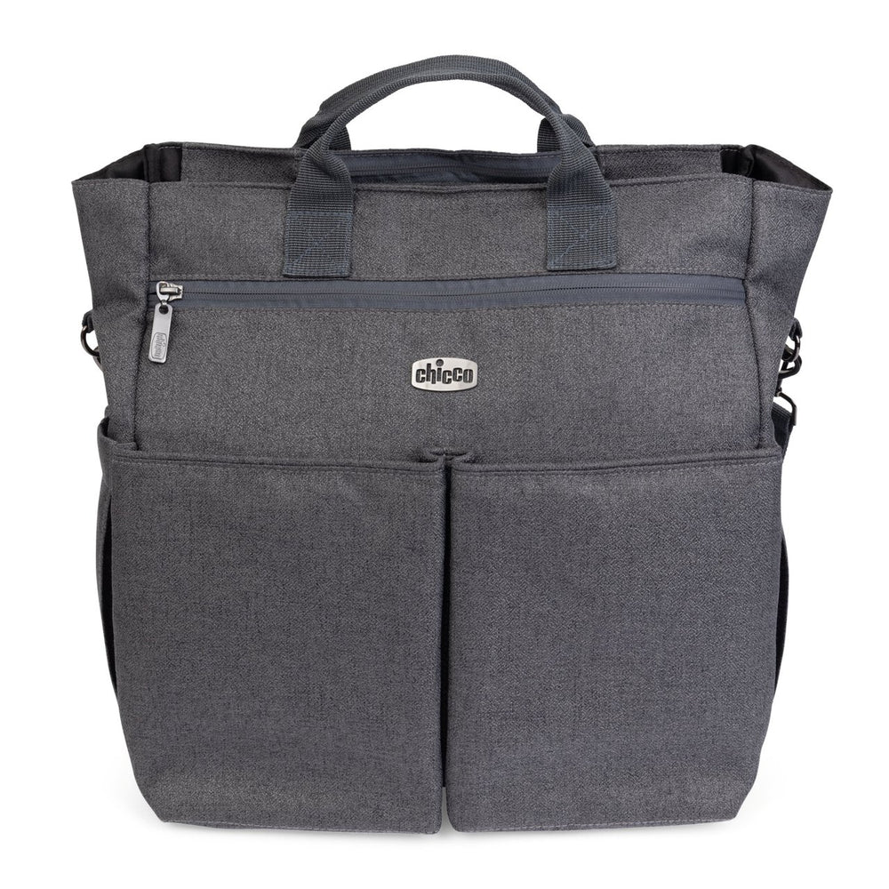 Geanta multifunctionala pentru carucior Chicco Bellagio, Black Satin, 0luni+
