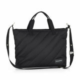Geanta pentru mamici, Petite&Mars, Mia , Compartimente multiple, Buzunare interioare si exterioare- inclusiv termice, Curea de umar, Sistem de prindere pe carucior, 38 x 27 x 14 cm, Negru