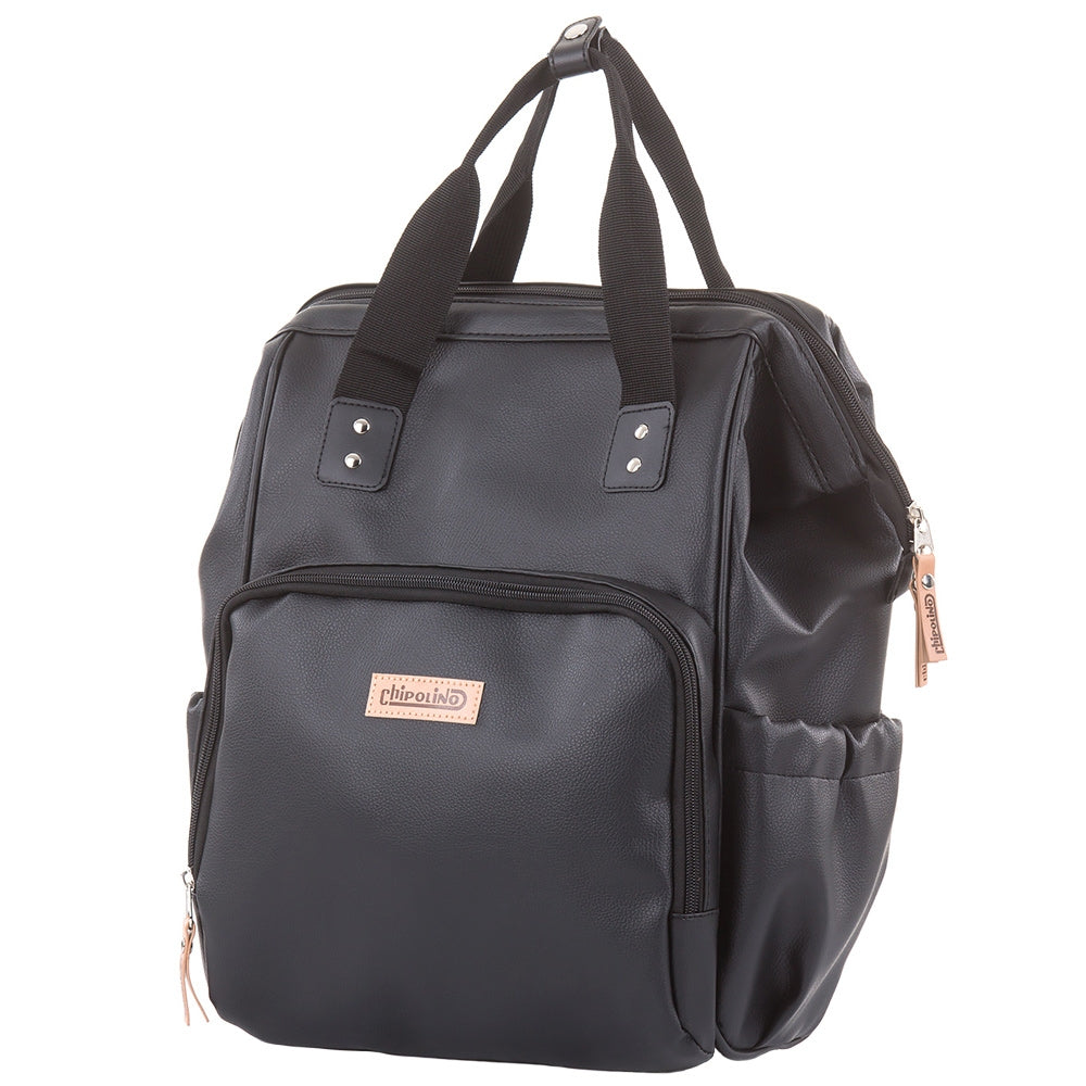 Gentuta de infasat Chipolino black leather - gogobaby.ro