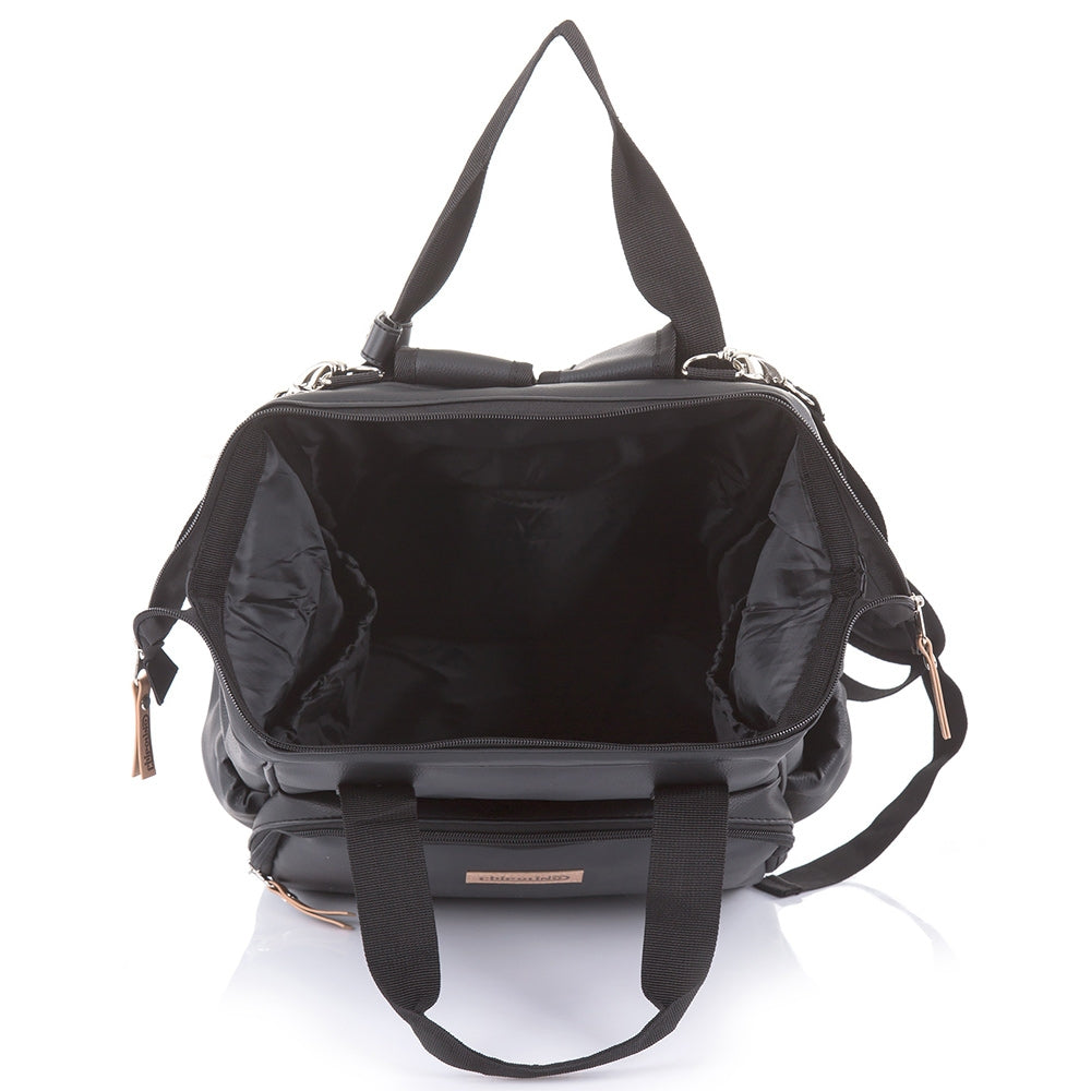 Gentuta de infasat Chipolino black leather - gogobaby.ro