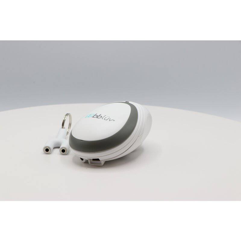 Doppler fetal, BBluv, Echo, Wireless, Pentru monitorizarea functiilor vitale ale bebelusului, Include casti si cablu inregistrare, White - gogobaby.ro