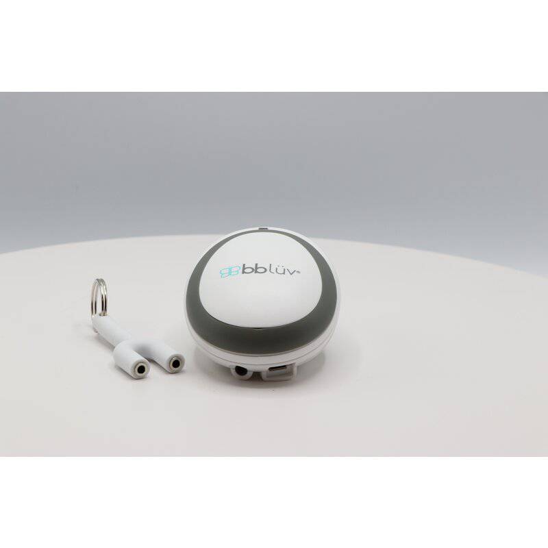 Doppler fetal, BBluv, Echo, Wireless, Pentru monitorizarea functiilor vitale ale bebelusului, Include casti si cablu inregistrare, White - gogobaby.ro