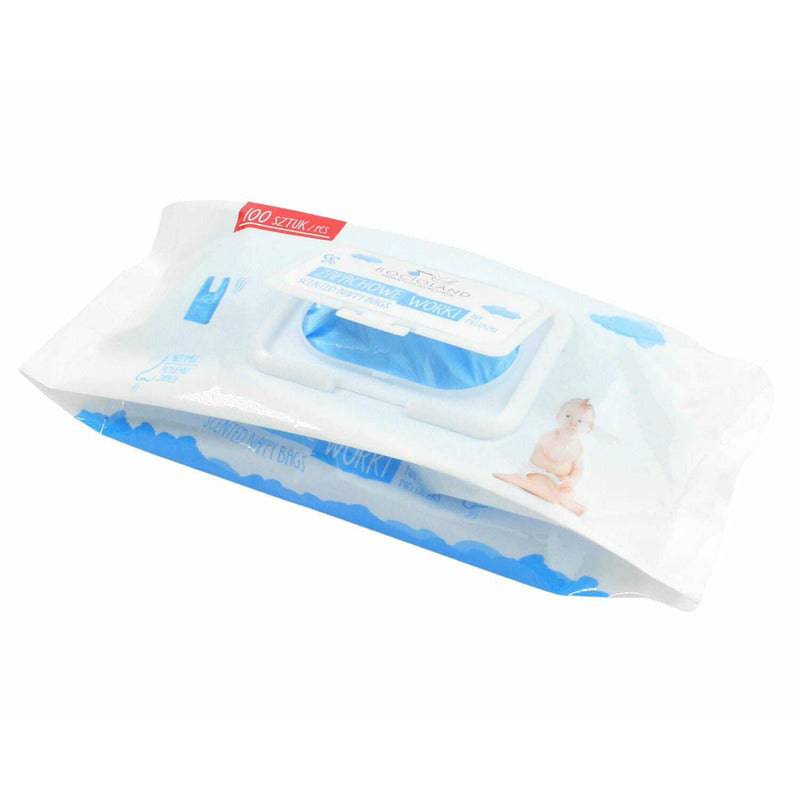 Set 100 saci parfumati, Bocioland, Pentru scutece folosite - gogobaby.ro