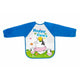 Baveta impermeabila, Bocioland, Cu maneci lungi, Dimensiune 40x35 cm, Happy Cows