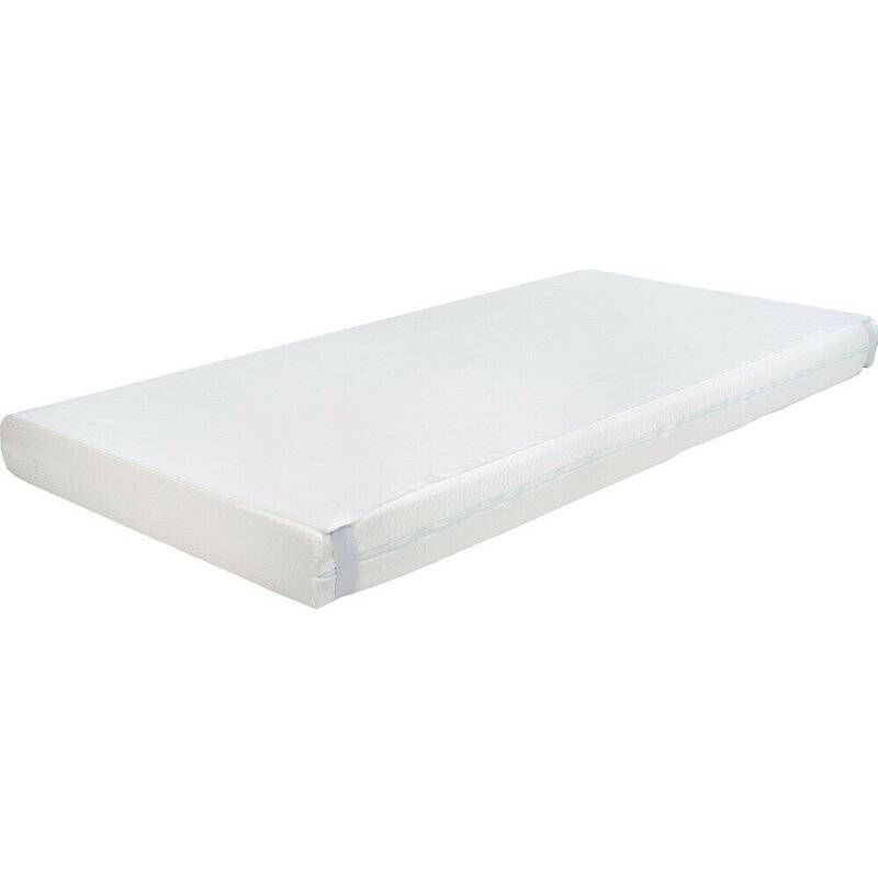 Protectie saltea, Bubaba, Impermeabila, Pentru patut de dimensiunea 200x90 cm, Din poliuretan, Spalare la 95 grade, 0 luni+, White - gogobaby.ro