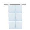 Organizator matlasat, MimiNu, Din catifea moale, Pentru patut, Cu 6 compartimente, Doua panglici, Materiale certificate Oeko Tex Standard 100, Dimensiune mare 70x40 cm, Blue