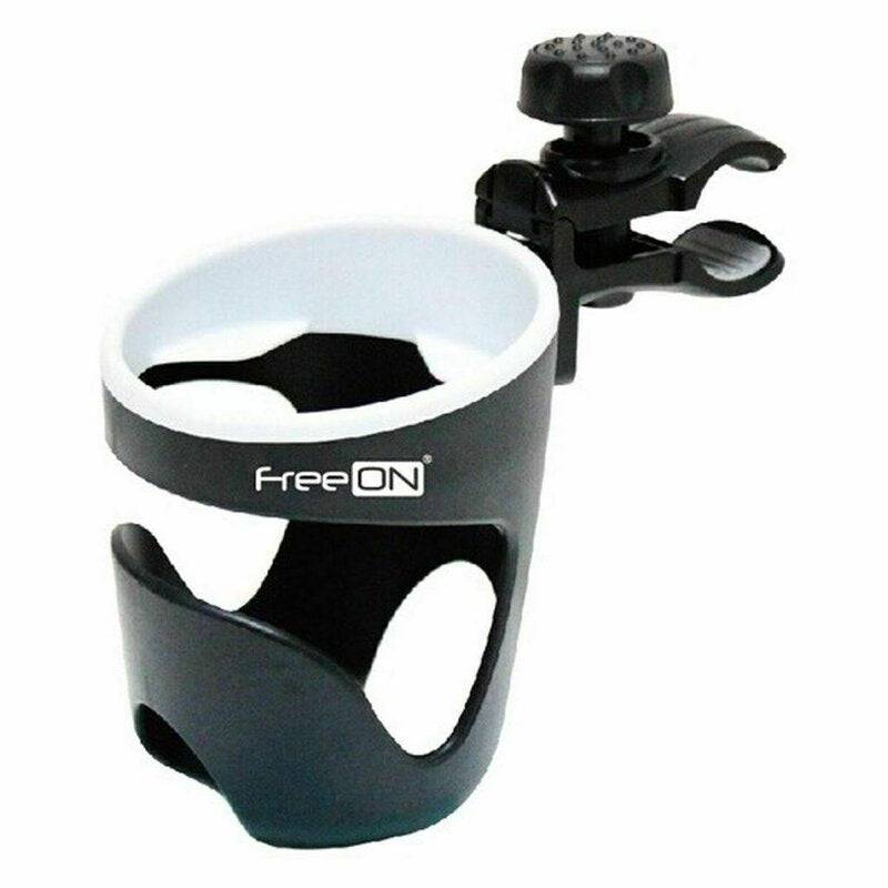 Suport pentru carucior, FreeON, Universal, Pentru biberon/pahar, Negru - gogobaby.ro