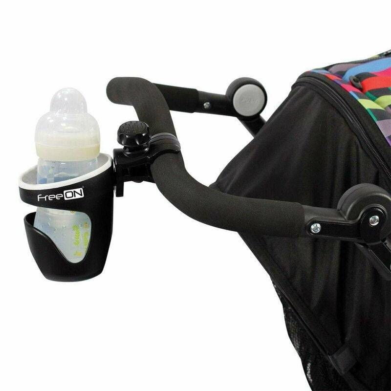 Suport pentru carucior, FreeON, Universal, Pentru biberon/pahar, Negru - gogobaby.ro