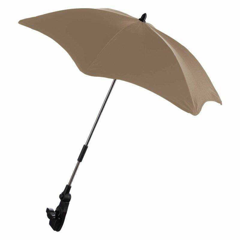 Umbrela carucior, FreeON, Universala, Din material impermeabil, Cu filtru UPF 50+, Anti-UV, Brown - gogobaby.ro