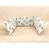 Aparatoare pentru patut, Qmini, Din bumbac certificat Oeko Tex Standard 100, 180x30 cm, Cu panglici, Dragons Beige