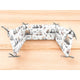 Aparatoare pentru patut, MimiNu, Din bumbac certificat Oeko Tex Standard 100, 180x30 cm, Cu panglici, Design, Cars Grey