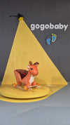 Balansoar sub forma de animal de plus, cu roti , muzica distractiva,  Cerb - gogobaby.ro