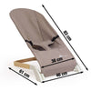 Sezlong balansoar, Petite&Mars, Calmy, Cu centura in 3 puncte, De la nastere pana la 9 kg, Conform standardului EN12792, Negru