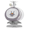 Balansoar, Lionelo, Mell, 2 in 1, Rotire 360 grade, Electric, Cu 3 moduri de leganare, Cu 5 trepte de viteza, Cu 3 pozitii de inclinare, Cu timer, 12 melodii si 2 sunete ale naturii, Pana la 9 kg, Gri
