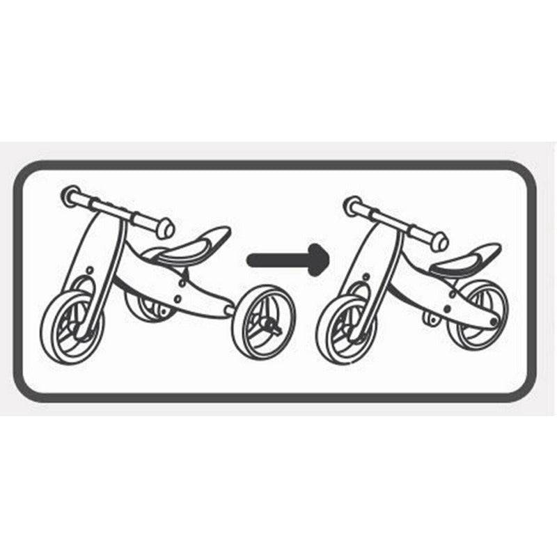 Bicicleta/tricicleta fara pedale, Free2Move, Din lemn, 2 in 1, Functie de bicicleta echilibru, Scaun reglabil, Roti ajustabile, Manere antiderapante, Varsta 1-3 ani, Conform cu standardele europene EN71-1;2018, EN71-2:2020, EN71-3:2021, Mint - gogobaby.ro