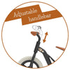 Bicicleta de echilibru, Chillafish, Charlie, Usoara, Cu ghidon si sa reglabile, Greutate 2.5 Kg, Cu roti din spuma EVA, 10 inch, Pentru 18-48 luni, Black