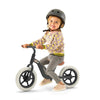 Bicicleta de echilibru, Chillafish, Charlie, Usoara, Cu ghidon si sa reglabile, Greutate 2.5 Kg, Cu roti din spuma EVA, 10 inch, Pentru 18-48 luni, Black