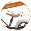 Bicicleta de echilibru, Chillafish, Charlie, Usoara, Cu ghidon si sa reglabile, Greutate 2.5 Kg, Cu roti din spuma EVA, 10 inch, Pentru 18-48 luni, Black