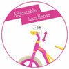 Bicicleta de echilibru, Chillafish, Charlie, Usoara, Cu ghidon si sa reglabile, Greutate 2.5 Kg, Cu roti din spuma EVA, 10 inch, Pentru 18-48 luni, Pink